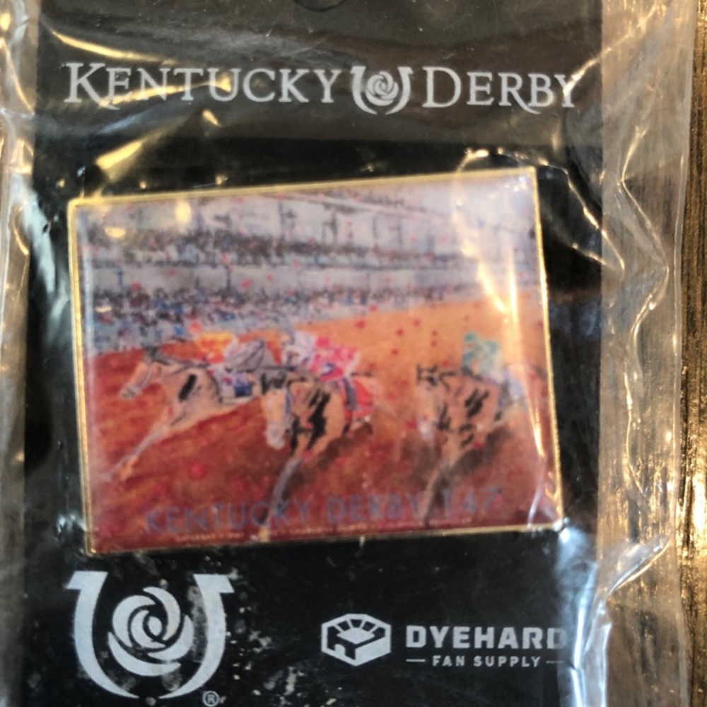 Kentucky Derby Art Lapel Pin 147